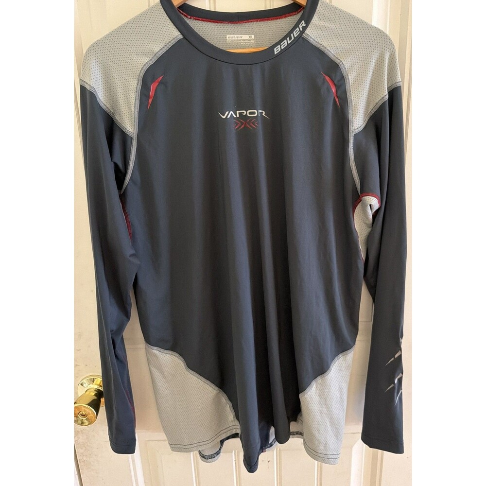 Bauer Vapor Mens XL Base Layer Stretch Athletic Hockey Shirt